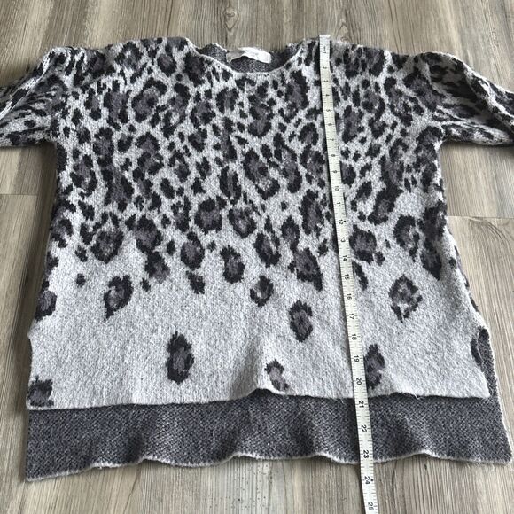 Workshop Leopard Animal Print Pullover Hi-low Sweater Sz M - Picture 5 of 6
